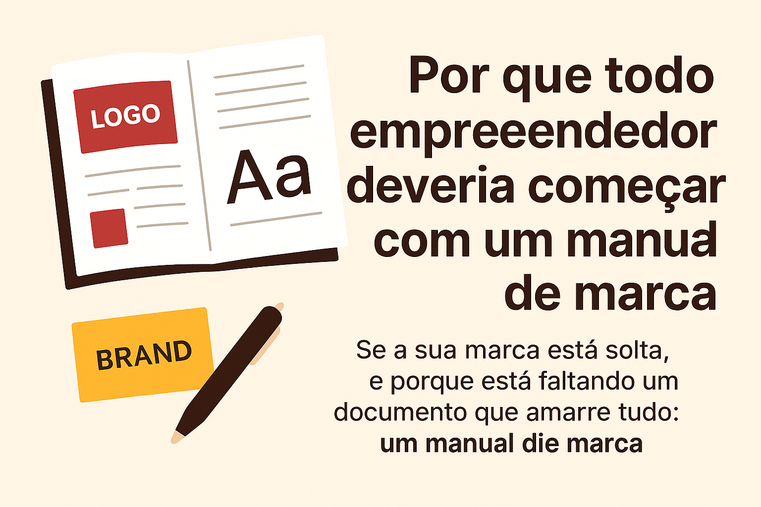 Por que todo empreendedor deveria começar com um manual de marca